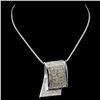 Image 2 : 18K White Gold 6.19ctw Diamond Pendant