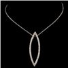 Image 2 : 14K Gold 0.84ctw Diamond Pendant