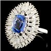 Image 2 : 18K Gold 2.63ct Tanzanite & 1.07ctw Diamond Ring