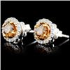 Image 2 : 14K Gold 1.29ctw Fancy Diamond Earrings