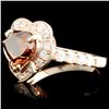 Image 2 : 18K Gold 2.55ctw Color Diamond Ring