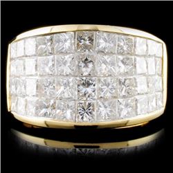 18K Yellow Gold 4.13ctw Diamond Ring