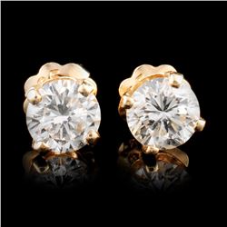 14K Gold 0.58ctw Diamond Earrings