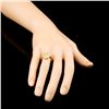 Image 3 : 18K Gold 0.55ctw Fancy Color Diamond Ring
