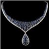 Image 1 : 18K Gold 43.98ct Sapphire & 2.53ctw Diamond Neckla
