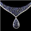 Image 2 : 18K Gold 43.98ct Sapphire & 2.53ctw Diamond Neckla