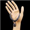 Image 3 : 18K Gold 43.98ct Sapphire & 2.53ctw Diamond Neckla