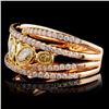 Image 2 : 18K Rose Gold 1.48ctw Fancy Color Diamond Ring