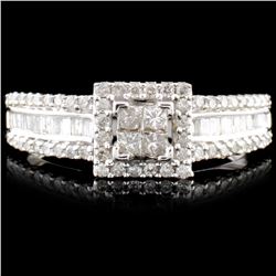 14K Gold 0.61ctw Diamond Ring