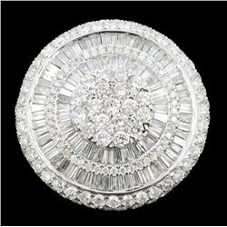 18K White Gold 3.78ctw Diamond Ring