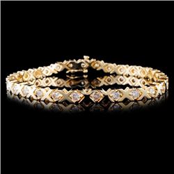 14K Yellow Gold 3.00ctw Diamond Bracelet