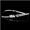 Image 2 : 14K White Gold 3.30ctw Fancy Color Diamond Bangle