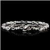 Image 2 : 14K White Gold 1.00ctw Diamond Bracelet