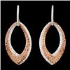 Image 1 : 14K Gold 1.46ctw Fancy Color Diamond Earrings