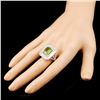 Image 3 : 18K Gold 5.65ct Peridot & 1.73ctw Diamond Ring