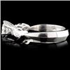 Image 3 : Solid Platinum 0.86ctw Diamond Ring