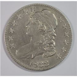 1833 BUST HALF DOLLAR, NICE AU