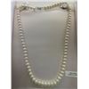 Image 1 : FRESHWATER PEARL NECKLACE WITH STERLING