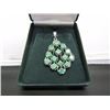 Image 1 : STERLING SILVER EMERALD PENDANT
