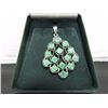 Image 2 : STERLING SILVER EMERALD PENDANT