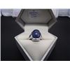Image 1 : STERLING SILVER SAPPHIRE RING