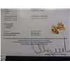 Image 3 : 14K Yellow Gold Sapphire (2.7ct) and Diamond