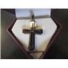 Image 1 : Stainless Steel Men's Diamond Cross Pendant