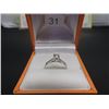 Image 1 : 10K White Gold Diamond (0.24ct) Solitaire Ring
