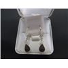 Image 3 : Sterling Silver Genuine Smokey Quartz Earrings