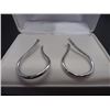 Image 1 : Sterling Silver Twist Hoop Earrings