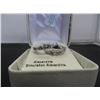 Image 1 : Sterling Silver Simulated Alexandrite Hoop