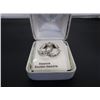 Image 3 : Sterling Silver Simulated Alexandrite Hoop