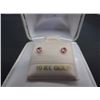 Image 1 : 10K Gold Pink Cubic Zirconia Earrings