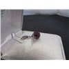 Image 1 : Sterling Silver Cubic Crystal Clip-On Pendant