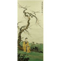 Watercolour on Paper Scroll Xie Zhiliu 1910-1997