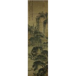 Watercolour on Paper Scroll Gao Qipei 1660-1734