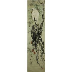 Watercolor on Paper Scroll Yang Shanshen 1913-2004