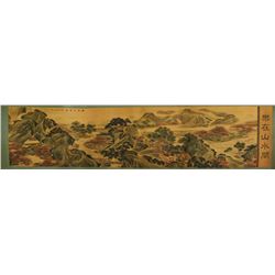 Watercolour on Paper Landscape Horizontal Scroll
