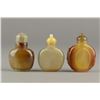 Image 1 : Fine Three Pieces of Chinese Agate Snuff Bottles