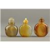 Image 2 : Fine Three Pieces of Chinese Agate Snuff Bottles