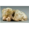 Image 1 : Fine Chinese Celadon Jade Carved Chilong w Cub