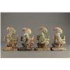 Image 1 : Set of 4 Chinese Celadon Jade Carved Man Figures