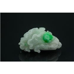 Chinese Green Jade Carved Pendant