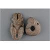Image 1 : 2 Pcs Ancient Jade Carved Archaic Style Shape