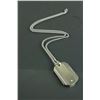 Image 1 : Titanium Diamond Dog Tag Necklace CRV $429