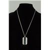 Image 2 : Titanium Diamond Dog Tag Necklace CRV $429