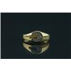 Image 1 : 10K Yellow Gold Diamond Initial "C" Ring