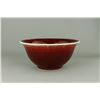 Image 1 : 19th C. Chinese Copper Red Deep Porcelain Bowl