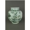 Image 3 : 17th/18th C. BW Painted Pine Prunus Bamboo Jar