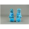 Image 1 : Republic Period Pair of Porcelain Fu Dogs Figures